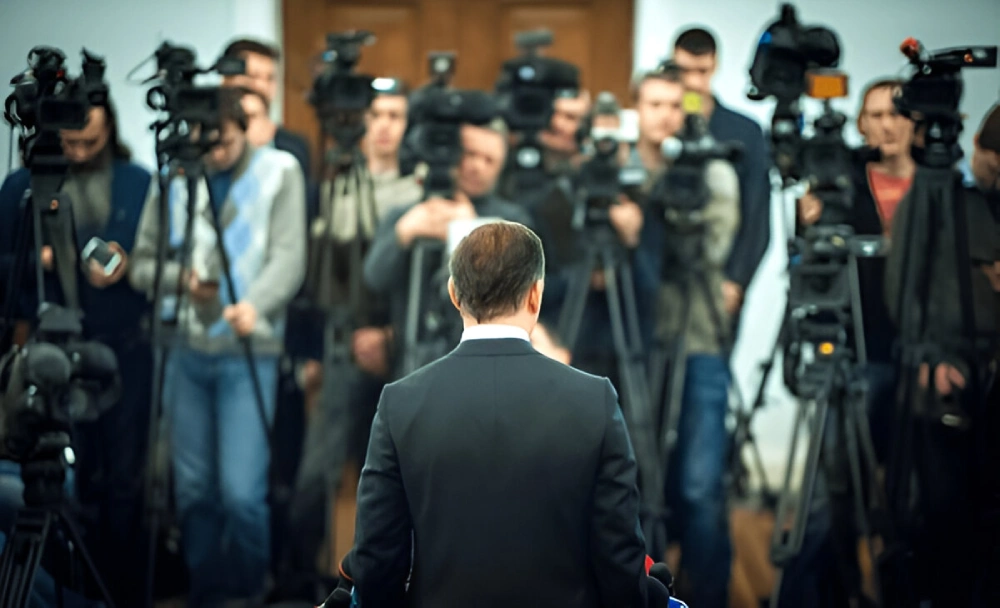 media press conference meeting