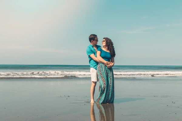 couple on beach